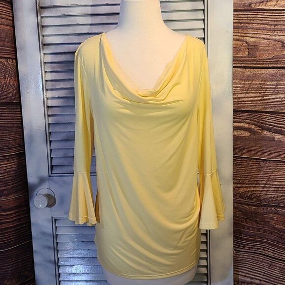 NWTāPremiseāMedāTulipāSleevedāDrapedāBlouse - Picture 2 of 9